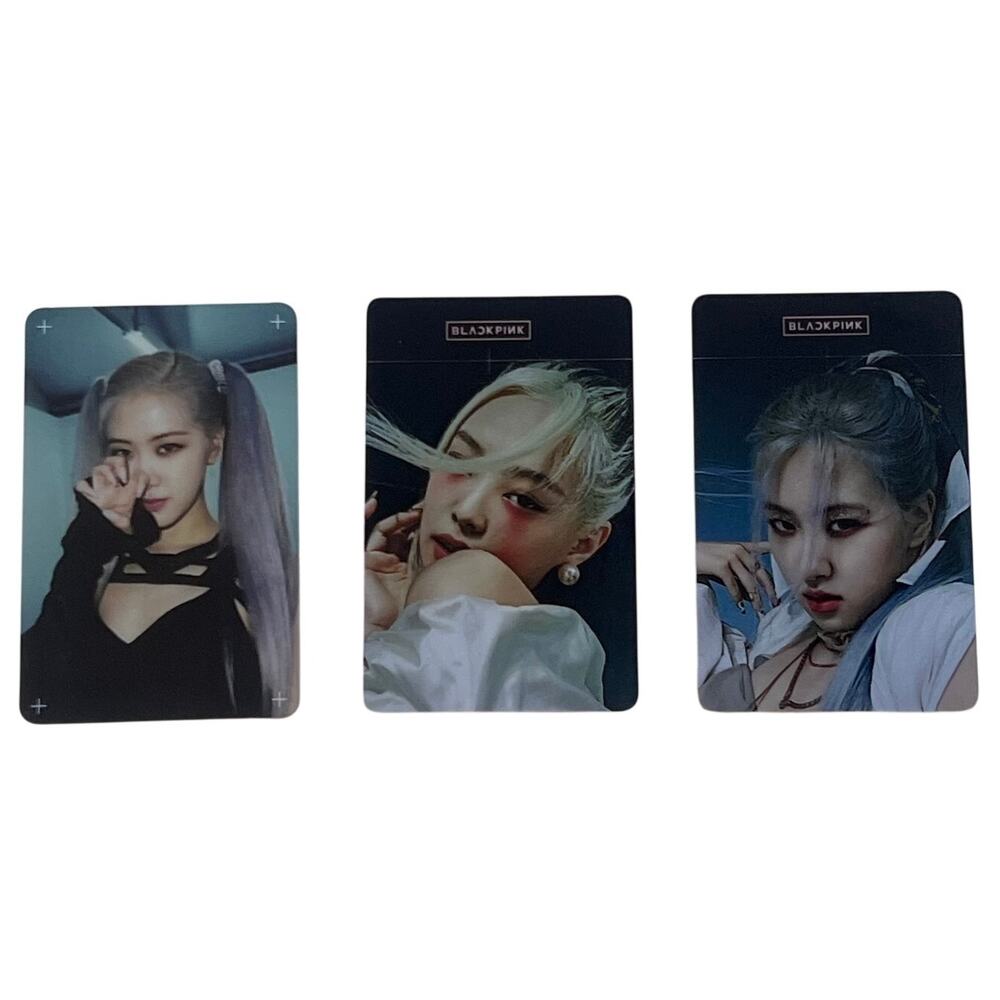 BLACKPINK Official Photocards Lot of 3 KPOP Trading Cards